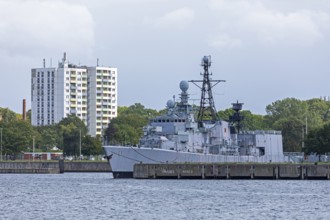 Bundeswehr frigate Karlsruhe, harbour, Kiel, Schleswig-Holstein, Germany