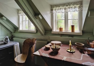 Bustarfell, a former peat farm, now a museum, East Iceland, Iceland