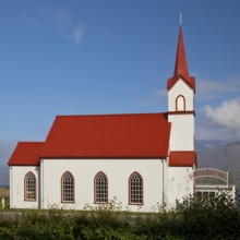 Church in Vopnafjördur, East Iceland, Iceland