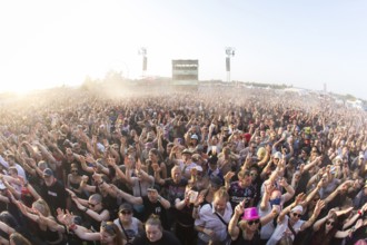 Festival visitors at the Highfield Festival on Saturday, Störmthaler See, 16/08/2025 Notes: the
