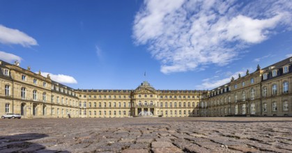 New Palace with Palace Square. Stuttgart, Baden-Württemberg, Germany
