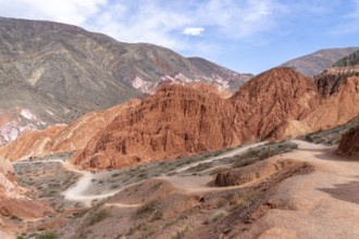 Coloured hills at Paseo de los Colorados, erosions, Purmamarca, Jujuy, Argentina