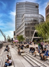 Staircase at Überseeplatz, Westfield Shopping Centre, Hamburg, Germany