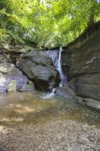 Junginger Gieß, Starzel waterfall, Jungingen im Killertal, Zollernalb, Swabian Alb,