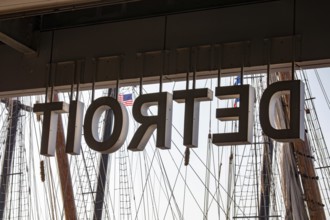 Detroit, Michigan - 9 August 2025 - Four schooners visit Detroit for the Sail Detroit Festival. The