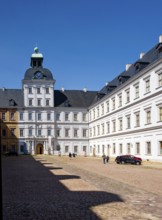Court of Honour, Weißenfels baroque castle Neu-Augustusburg, baroque building, museum, Weißenfels,