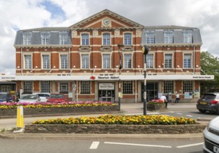 Railway train station building, South Devon House, Newton Abbot, Devon, England, UK 1927 by Percy