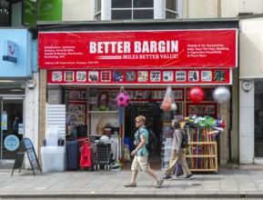 Better Bargin shop store, Union Street, Torquay, Devon, England, UK