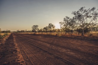 Outback Australia evening mood, Gibb River Road, North West Australia, The Kimberley Region,
