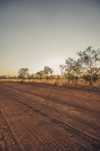 Outback Australia evening mood, Gibb River Road, North West Australia, The Kimberley Region,