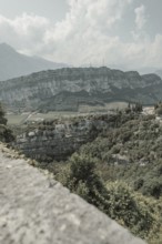 Road and landscape on Lake Garda, Italy