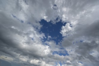 Regemwolken (Nimbostratus), Bavaria, Germany
