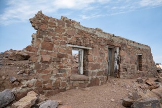 Colorado Springs, Colorado - The remains of the original Summit House on Pikes Peak, a 14, 115'