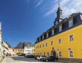 Old Town Hall at Neumarkt, Zschopau, Erzgebirge, Saxony, Germany