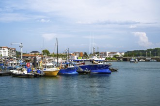 Marina in Saint-Jean-de-Luz, Nouvelle-Aquitaine, Pyrenees-Atlantiques, France