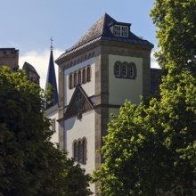 Max Planck Institute for Mathematics, church tower of Bonn Minster and Sterntor on Bottlerplatz