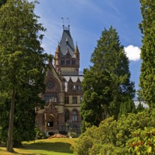 Drachenburg Castle, Siebengebirge, Königswinter, North Rhine-Westphalia, Germany