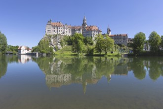 Sigmaringen Castle, Hohenzollern Castle, on the Danube, Sigmaringen, Swabian Alb,