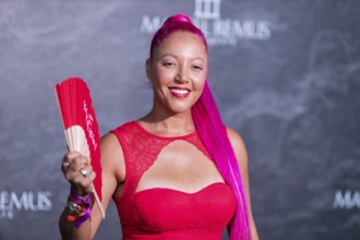 Djamila Celina (DJane) at the Remus Lifestyle Night on the roof terrace of the Pure Salt Hotel in