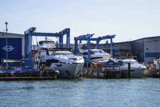 Port Docks in Poole, Dorset, England, United Kingdom