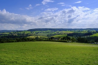 Across the Geul valley, towards Belgium, landscape south of Mechelen, South Limburg, Limburg,