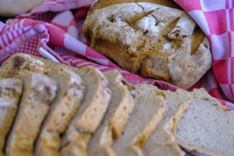 Homemade bread, fresh bread, food, Upper Bavaria, Bavaria, Germany