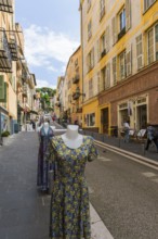 Alley in the old town, Nice, Alpes Maritimes, Provence Alpes Cote d'Azur, French Riviera, South of