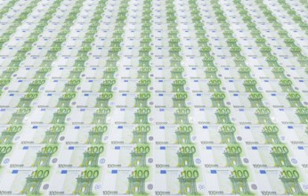 100 euro banknotes, 100 euros