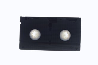 VHS cassette, video cassette on white background