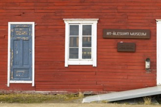 Ny Alesund Museum, wooden house, Ny-Alesund, Spitsbergen, Svalbard