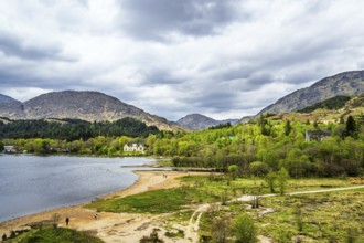 Loch Shiel, Glenfinnan Viaduct, River Finnan, West Highland, Scotland, United Kingdom