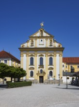 St Magdalene's Church on Kapellplatz, place of pilgrimage, Altötting, Upper Bavaria, Bavaria,