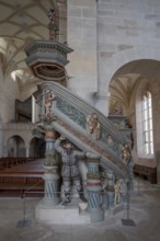 Pulpit in the monastery church created around 1570, Bebenhausen Monastery and Palace, Bebenhausen