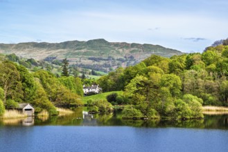 Rydal Water, Rydal, Ambleside, Lake District, Westmorland, Cumbria, England, United Kingdom