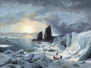 Rudolf Island, the northernmost island in Franz Josef Land and one of the larger islands in the