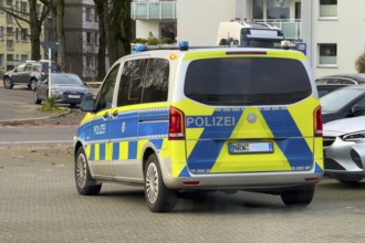Police car Police car Emergency vehicle Patrol car with license plate from North Rhine-Westphalia,