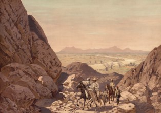 Traveling in the Residentur Adamaua, an administrative area of the German colony of Cameroon,