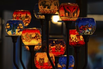 Christmas lights, Christmas market, city of Esslingen, district of Esslingen, Baden-WÃ¼rttemberg,