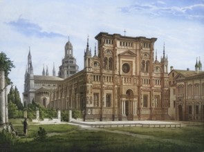 The Certosa di Pavia is a monastery originally built for the Carthusian Order in the municipality