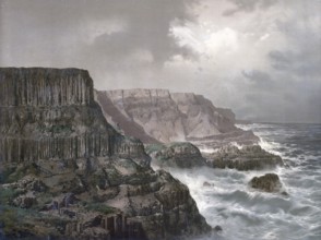 Giant's Causeway, consists of approximately 40, 000 uniformly shaped basalt columns, whose age is