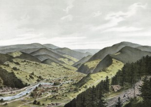 Landscape in the Black Forest, type of the Upper Rhine mountain system, Baden-WÃ¼rttemberg,