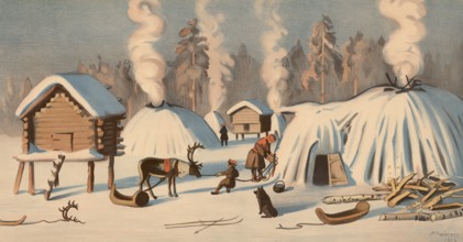 LappalaiskylÃ¤, a Lappy village or village of the Lapps, the Finnish name for the indigenous Sami