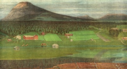 Aavasaksa, a 242 m high mountain in northern Finland. It is located in the municipality of