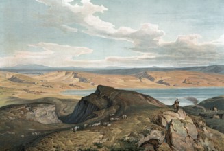 Mountain of Beatitudes, Mountain of Beatitudes, is an elevation on the northern edge of the Sea of