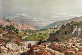 Josaphat Tal, today Kidron Valley, Wadi al-Jawz or Wadi el-Joz, a valley that separates the Temple