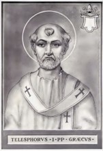 Telesphorus (born in Greece, died in Rome in 136 or 137) was Bishop of Rome (ca. 125/126-136/137)