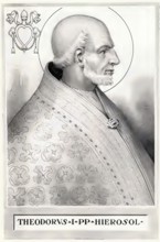 Theodore I (born in the 6th or 7th century in Jerusalem, died 14 May 649 in Rome) was pope from 24