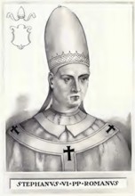 Stephen V (VI) (died 14 September 891 in Rome) was pope from 885 until his death, Historical,