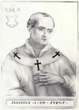Sisinnius (born in Syria, died 4 February 708) was elected pope around 15 January 708 and remained