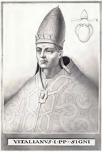 Vitalianus (born ca. 600 in Segni (Latium), Italy, died 27 January 672) was pope from 657 to 672,